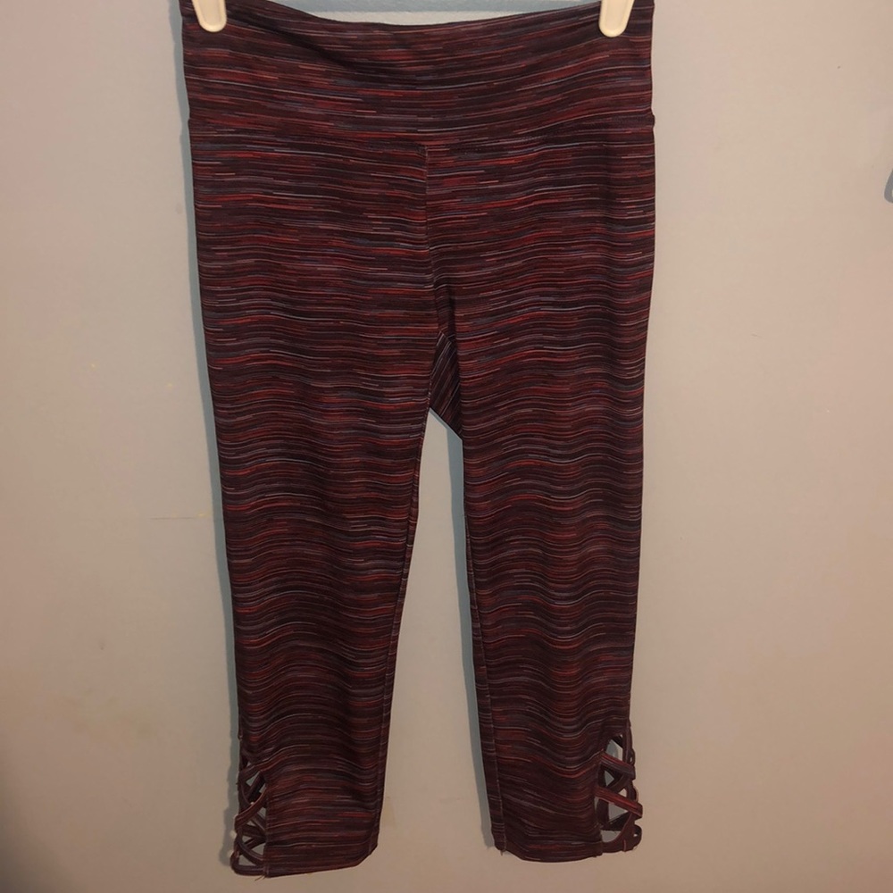 Maroon Athletic Capris